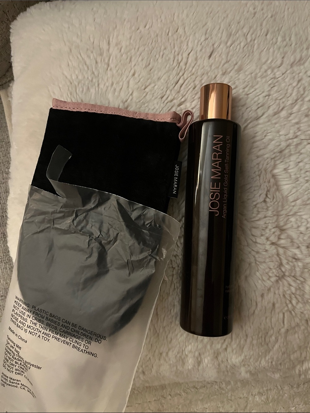 JOSIE MARAN Brown Bottle with Rose Gold Cap Self-Tanning Oil